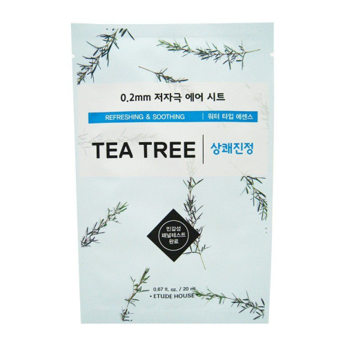 ETUDE HOUSE Маска для лица тканевая c экстрактом чайного дерева 0.2 Therapy Air Mask Tea Tree