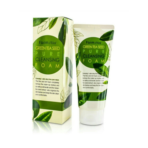 FarmStay Пенка для умывания с экстрактом зеленого чая Green Tea Seed Pure Cleansing Foam